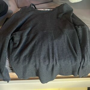 PINK oversized dark gray sweatshirt